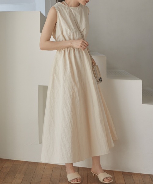 ACYM（アシーム）の「Back open nylon ワンピース（ワンピース