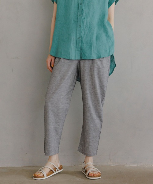 studio CLIP（スタディオクリップ）の「【撥水/接触冷感/速乾】夏のお手入れらくらくテーパードパンツ（その他パンツ・レディース・ネイビー/ベージュ/カーキ/ライトグリーン/その他1/その他2・SMALL/MEDIUM/LARGE/XXX-LARGE/XX-LARGE/PF/X-LARGE）」の20枚目の写真