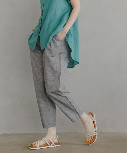 studio CLIP（スタディオクリップ）の「【撥水/接触冷感/速乾】夏のお手入れらくらくテーパードパンツ（その他パンツ・レディース・ネイビー/ベージュ/カーキ/ライトグリーン/その他1/その他2・SMALL/MEDIUM/LARGE/XXX-LARGE/XX-LARGE/PF/X-LARGE）」の21枚目の写真