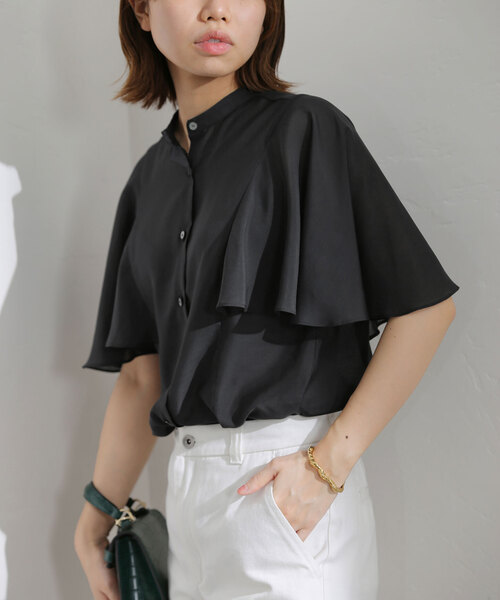 ケープスリーブシャツ