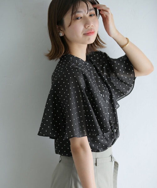 ケープスリーブシャツ