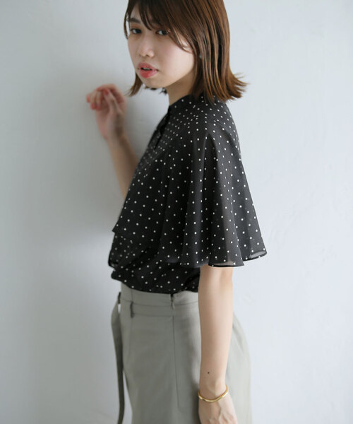 ケープスリーブシャツ