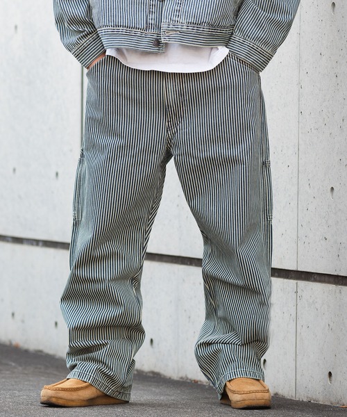 Levi's ストライプ ワークパンツ　型番568 31インチ WORKWEAR 568™ ジーンズ ルーズストレート カーペンター