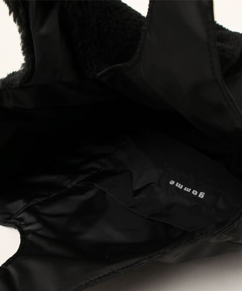 gomme（ゴム）の「ミックストートバッグ（トートバッグ・レディース・ブラック/カーキ・FREE）」の4枚目の写真
