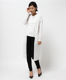 BEAMS LIGHTS Women's | BEAMS LIGHTS / ロングノーカラーカーディガン(カーディガン/ボレロ)