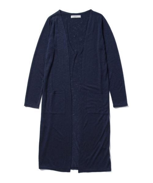 BEAMS LIGHTS Women's(ビームスライツ ウィメンズ)の「◎BEAMS LIGHTS / ロングノーカラーカーディガン(カーディガン/ボレロ・レディース・ホワイト/グレー/ネイビー・ONE SIZE)」の18枚目の写真