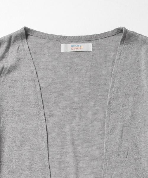 BEAMS LIGHTS Women's(ビームスライツ ウィメンズ)の「◎BEAMS LIGHTS / ロングノーカラーカーディガン(カーディガン/ボレロ・レディース・ホワイト/グレー/ネイビー・ONE SIZE)」の14枚目の写真