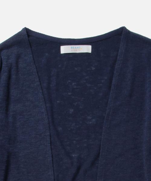 BEAMS LIGHTS Women's(ビームスライツ ウィメンズ)の「◎BEAMS LIGHTS / ロングノーカラーカーディガン(カーディガン/ボレロ・レディース・ホワイト/グレー/ネイビー・ONE SIZE)」の6枚目の写真