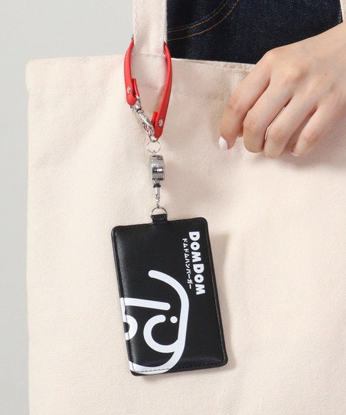 FUNALIVE（ファンアライブ）の「JUNESELECT ドムドム ハンバーガー　ドムぞうカットパスケース（パスケース・レディース・ホワイト/ブラック・FREE）」の7枚目の写真