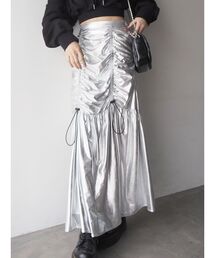 EVRIS | シャーリングスリットロングスカート(スカート)