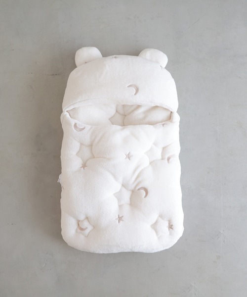 PUPPAPUPO（プッパプーポ）の「スリーピングバッグ 【フランネル】（おくるみ・キッズ・モカ/グレー/アイボリー/グリーン・FREE）」の11枚目の写真