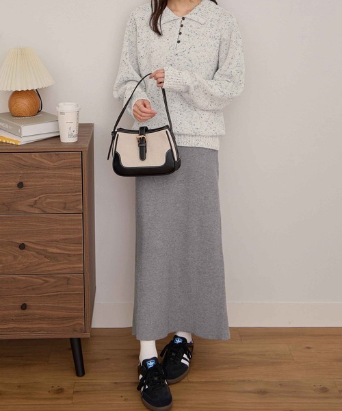 バックスリットニットスカート（スカート）｜CHAN ME（チャンミ）の