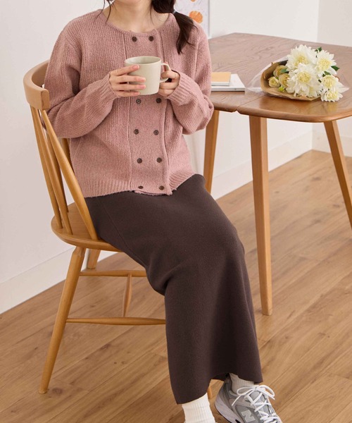 バックスリットニットスカート（スカート）｜CHAN ME（チャンミ）の