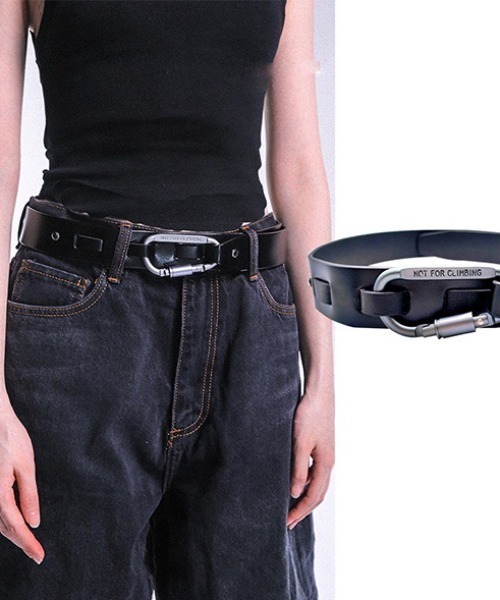 ROOPTOKYO(ループトウキョウ)の「カラビナバックルベルト(ベルト・レディース・ブラック・FREE)」の1枚目の写真