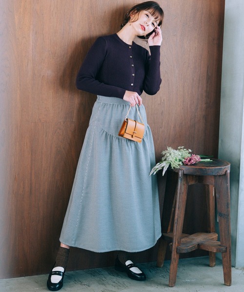 haco!(ハコ)の「【スザンヌさんコラボ】頑張れ自分!という時にぐいっと背中を押してくれるジャケット&スカートTWO-PIECE by LOVE&PEACE PROJECT(セットアップ・レディース・ブラウン系その他・LARGE/SMALL/X-LARGE/MEDIUM)」の7枚目の写真