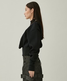 【AKIKOAOKI/アキコアオキ】マットスウェットトップ AKIKOAOKI（アキコアオキ）の「【AKIKOAOKI/アキコアオキ