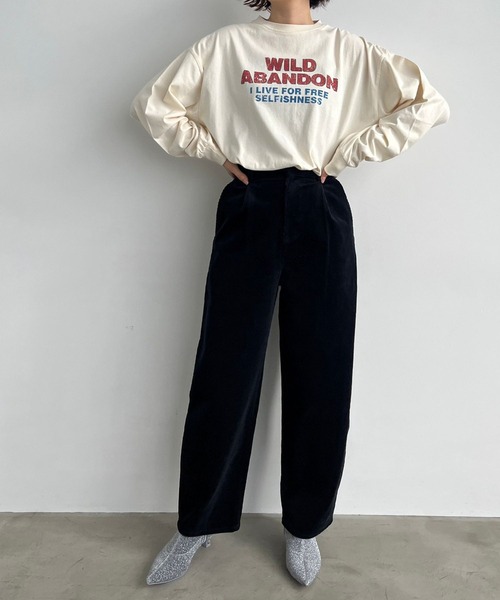 LOWRYS FARM(ローリーズファーム)の「コーデュロイカーブパンツ 969777(その他パンツ・レディース・アイボリー/グリーン/ブラック・MEDIUM/LARGE)」の5枚目の写真