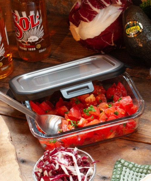 FOOD CONTAINER WITH STAINLESS LID M/ フード コンテナ ウィズ ステンレス リッド M（キッチンツール