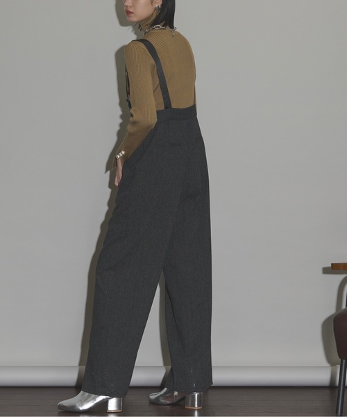 THE YOn（ザヨン）の「テープサスペンダーツイードサロペット