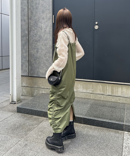 COMMRE（コムル）の「【COMMRE / コムル】シアモヘタートル（ニット/セーター・レディース・モスグリーン/ホワイト/オレンジ・FREE）」の21枚目の写真