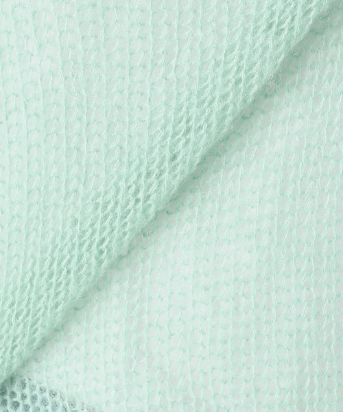 COMMRE（コムル）の「【COMMRE / コムル】シアモヘタートル（ニット/セーター・レディース・モスグリーン/ホワイト/オレンジ・FREE）」の15枚目の写真