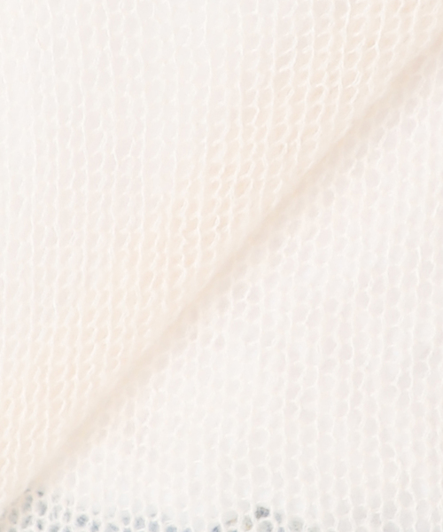 COMMRE（コムル）の「【COMMRE / コムル】シアモヘタートル（ニット/セーター・レディース・モスグリーン/ホワイト/オレンジ・FREE）」の17枚目の写真