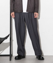 NANO universe | 微起毛ワイドスラックス(スラックス)