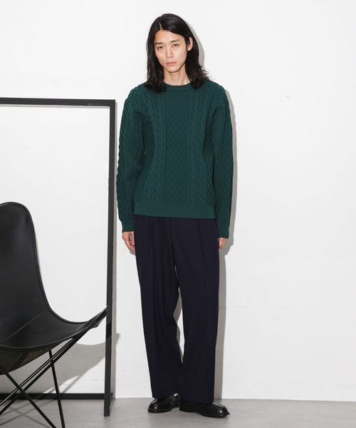 NANO universe（ナノユニバース）の「微起毛ワイドスラックス（スラックス・メンズ・ブラック/チャコール/ネイビー・S/L/M）」の19枚目の写真