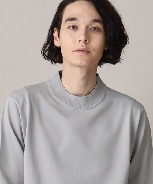 THE SHOP TK (ザ ショップ ティーケー )の「◆【ON-OFF兼用/軽量/洗える】かるわざモックネックニット(ニット/セーター・メンズ・ブラック/グレー/ブルー系その他・04/03/02)」の1枚目の写真