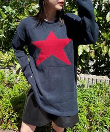 WEGO | WEGO/【23年秋冬新作】スタービッグニット(ニット/セーター)