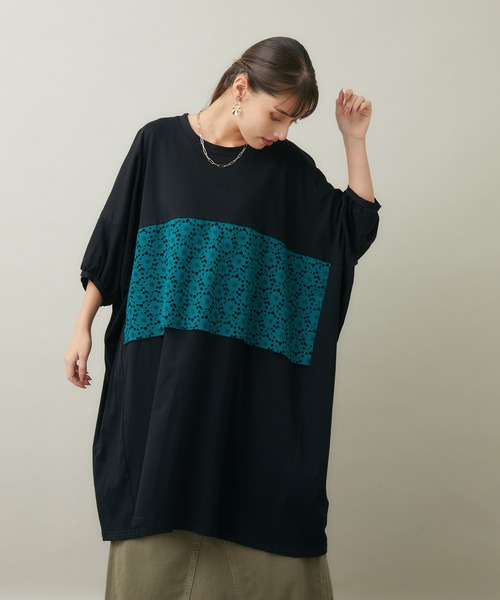 Paradise Picnic(パラダイスピクニック)の「helter.jp パネルレース広広ワンピース(ワンピース・レディース・グリーン/ブラック・FREE)」の19枚目の写真