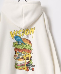VISION STREET WEAR/ヴィジョンストリートウェア オーバーサイズ 裏起毛 バックプリント スウェット/パーカー レディース メンズ
