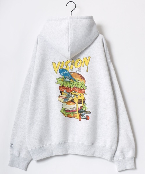 VISION STREET WEAR(ヴィジョンストリートウェア)の「VISION STREET WEAR/ヴィジョンストリートウェア オーバーサイズ 裏起毛 バックプリント スウェット/パーカー レディース メンズ(パーカー・メンズ・ホワイト系その他/ブラック/グレー系その他/アッシュグレー/オフホワイト/ブラック系その他・M/L/LL)」の22枚目の写真