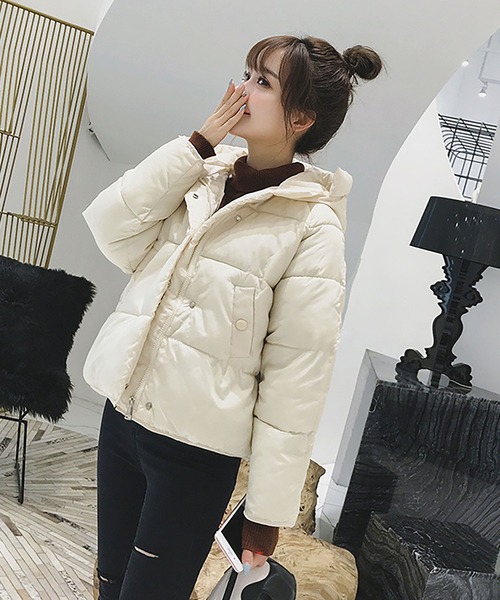 NinaetLina（ニナエリナ）の「ショート丈中綿アウター（その他アウター・レディース・レッド/キャメル/ブラック/ホワイト・M/L）」の14枚目の写真