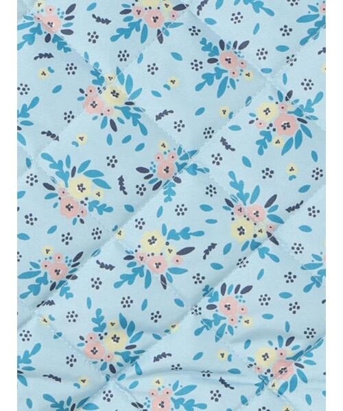 Samansa Mos2 Lagom(サマンサモスモスラーゴム)の「衿付き花柄キルティングジャケット(ノーカラージャケット・キッズ・ブルー/ベージュ・中(M)/大(L)/特(XL)/小(S))」の13枚目の写真