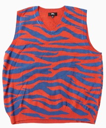 STUSSY/ステューシー Tiger Printed Sweater Vest ベスト