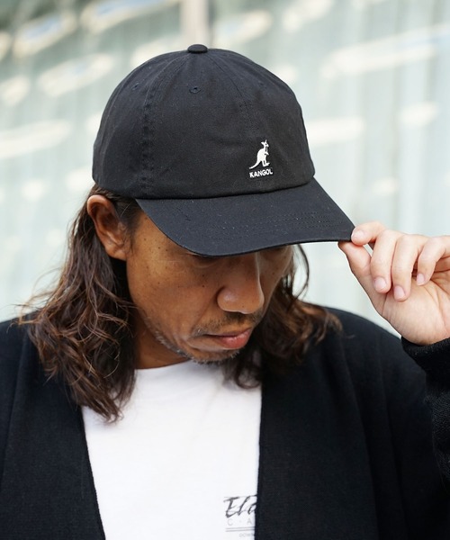 KANGOL（カンゴール）の「KANGOL/カンゴール WASHED BASEBALL カーブバイザー 6パネルコットンキャップ（キャップ・メンズ・カーキ/ネイビー/ブラック/グリーン/ピンク/ワイン/ホワイト・FREE）」の15枚目の写真