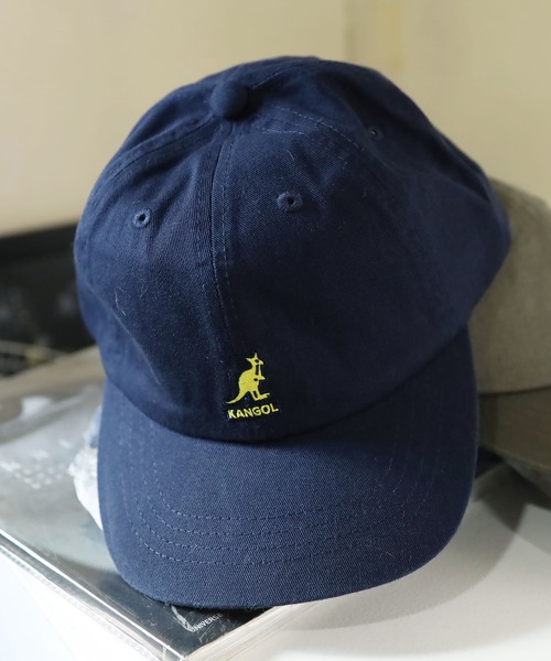 KANGOL（カンゴール）の「KANGOL/カンゴール WASHED BASEBALL カーブバイザー 6パネルコットンキャップ（キャップ・メンズ・カーキ/ネイビー/ブラック/グリーン/ピンク/ワイン/ホワイト・FREE）」の17枚目の写真