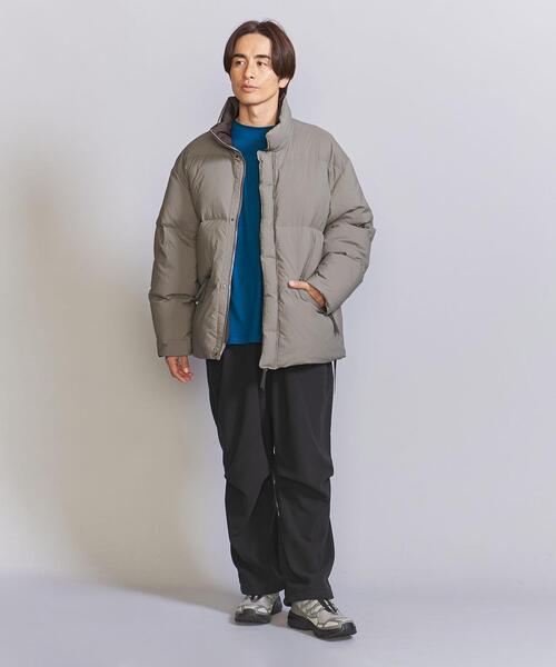 koti BEAUTY&YOUTH(コティ ビューティアンドユース)の「<koti BEAUTY&YOUTH> DICROS リップストップ バルーン ダウンジャケット(ダウンジャケット/コート・メンズ・ネイビー/ベージュ・M/S/L)」の12枚目の写真
