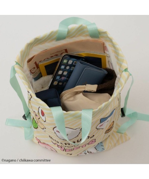 Mac-House（マックハウス）の「ちいかわ ナップサック（バックパック/リュック・キッズ・ミント・フリー）」の8枚目の写真