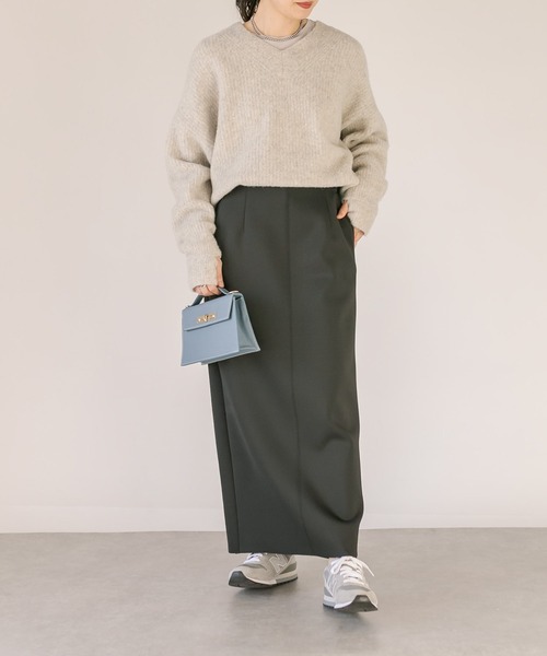 RIVE DROITE(リヴドロワ)の「2サイズ展開/コンパクトストレッチタイトスカート(スカート・レディース・ブラック/ベージュ/カーキ・38/36)」の5枚目の写真