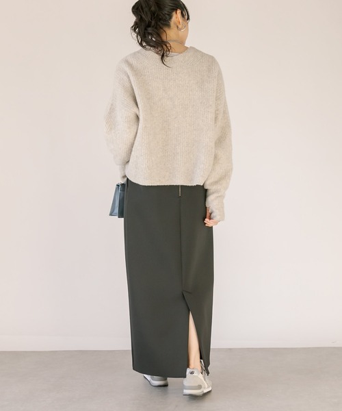 RIVE DROITE(リヴドロワ)の「2サイズ展開/コンパクトストレッチタイトスカート(スカート・レディース・ブラック/ベージュ/カーキ・38/36)」の8枚目の写真