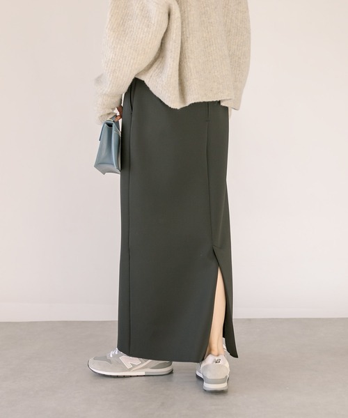 RIVE DROITE(リヴドロワ)の「2サイズ展開/コンパクトストレッチタイトスカート(スカート・レディース・ブラック/ベージュ/カーキ・38/36)」の11枚目の写真