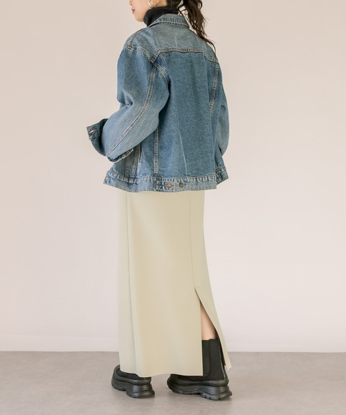 RIVE DROITE(リヴドロワ)の「2サイズ展開/コンパクトストレッチタイトスカート(スカート・レディース・ブラック/ベージュ/カーキ・38/36)」の16枚目の写真