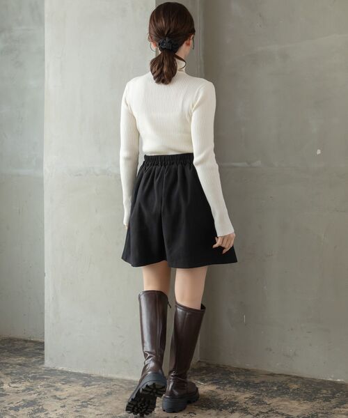 RETRO GIRL（レトロガール）の「ボックスプリーツミニSK（スカート・レディース・ライトグレー/ブラック/ダークブラウン・FREE）」の8枚目の写真
