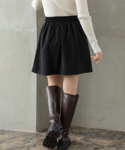 RETRO GIRL（レトロガール）の「ボックスプリーツミニSK（スカート・レディース・ライトグレー/ブラック/ダークブラウン・FREE）」の11枚目の写真