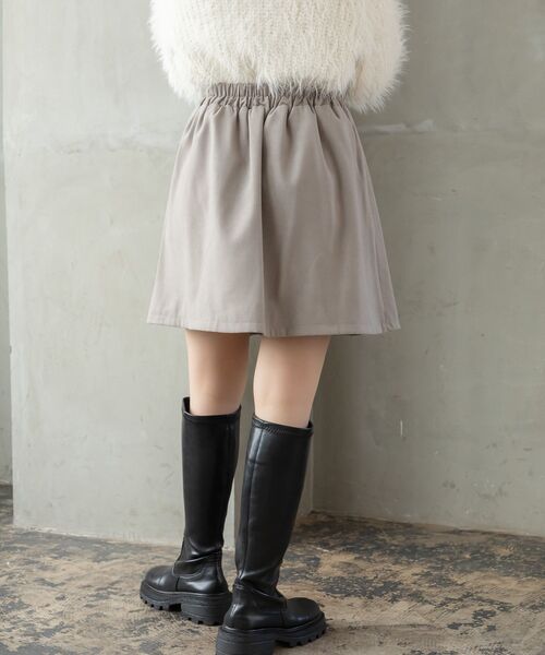 RETRO GIRL（レトロガール）の「ボックスプリーツミニSK（スカート・レディース・ライトグレー/ブラック/ダークブラウン・FREE）」の19枚目の写真