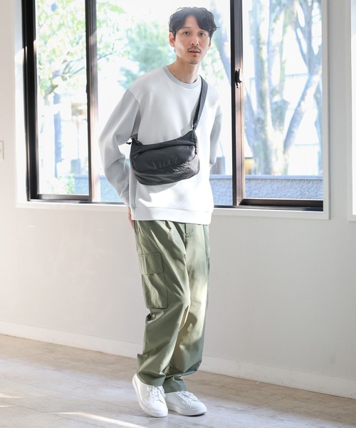 GLOBAL WORK(グローバルワーク)の「撥水ライトミニショルダー/992131(ショルダーバッグ・メンズ・ブラック/ライトグリーン/オフホワイト・FREE)」の13枚目の写真