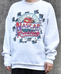 【ヴィンテージ古着】90's NASCAR Racing レーシングプリント カスリ クルーネックスウェット USA製