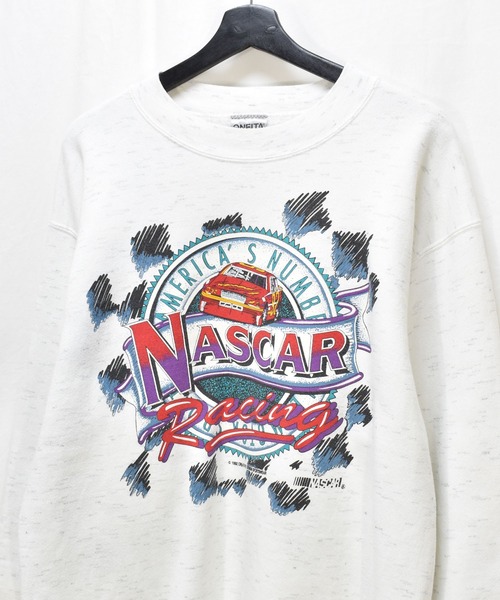 VINTAGE(ヴィンテージ)の「【ヴィンテージ古着】90's NASCAR Racing レーシングプリント カスリ クルーネックスウェット USA製(スウェット・メンズ・ホワイト・X-LARGE)」の4枚目の写真